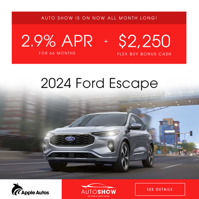 2.9% APR for 66 months on the 2024 Ford Escape