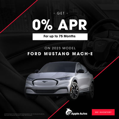 Get 0% APR for 75 months on the 2023 Ford Mach-E