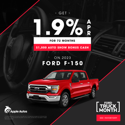 1.9% APR for 72 months on the 2023 Ford F-150
