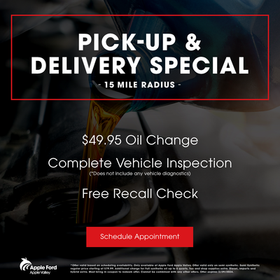 $49.95 Oil Change when you schedule Free Pick Up & Delivery!